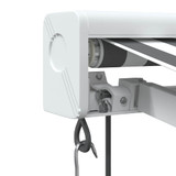 Tenda na uvlačenje antracit i bijela 3x2,5 m tkanina i aluminij 3216133