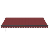 Tenda na ručno uvlačenje bordo 450 x 350 cm 3215002