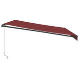 Tenda na ručno uvlačenje bordo 450 x 350 cm 3215002