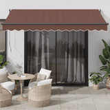 Tenda na ručno uvlačenje smeđa 350 x 250 cm 3215704