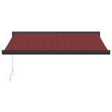 Tenda na ručno uvlačenje bordo 350 x 250 cm 3215319