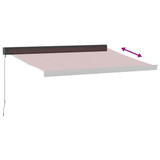 Tenda na ručno uvlačenje bordo 350 x 250 cm 3215319