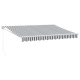 Tenda na uvlačenje antracit-bijela 3,5x2,5 m tkanina i aluminij 3216104