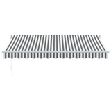 Tenda na uvlačenje antracit-bijela 3,5x2,5 m tkanina i aluminij 3216104