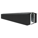 Vrtno spremište antracit 257 x 779 x 181 cm pocinčani čelik 47034