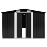 Vrtno spremište antracit 257 x 779 x 181 cm pocinčani čelik 47034