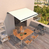 Tenda na ručno uvlačenje 350 x 250 cm krem 3069077