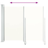 Uvlačiva bočna tenda za terasu 120 x 300 cm krem 45188