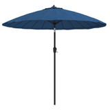 Vanjski suncobran s aluminijskim stupom 270 cm azurnoplavi 47311 Vanjski suncobran s aluminijskim stupom 270 cm azurnoplavi 47311