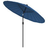 Vanjski suncobran s aluminijskim stupom 270 cm azurnoplavi 47311 Vanjski suncobran s aluminijskim stupom 270 cm azurnoplavi 47311