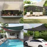 Jedro za zaštitu od sunca 160 g/m² crno 5 x 6 m HDPE 311741