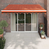 Tenda na uvlačenje narančasto-smeđa 3,5x2,5 m tkanina/aluminij 3154442