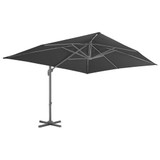 Konzolni vrtni suncobran s aluminijskim stupom 4 x 3 m crni 47001 Konzolni vrtni suncobran s aluminijskim stupom 4 x 3 m crni 47001