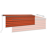 Tenda na ručno uvlačenje s roletom 4,5 x 3 m narančasto-smeđa 3069440