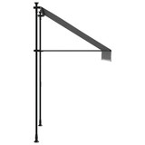 Tenda na uvlačenje antracit 150 x 150 cm od tkanine i čelika 368737