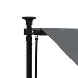 Tenda na uvlačenje antracit 150 x 150 cm od tkanine i čelika 368737