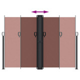 Uvlačiva bočna tenda smeđa 180 x 600 cm 4004644