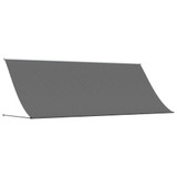 Tenda na uvlačenje antracit 400 x 150 cm od tkanine i čelika 368756