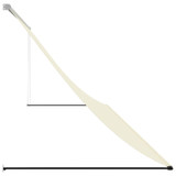 Tenda na uvlačenje krem 400 x 150 cm od tkanine i čelika 368763