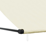 Tenda na uvlačenje krem 400 x 150 cm od tkanine i čelika 368763