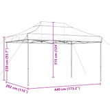 Sklopivi prigodni šator za zabave bordo 440x292x315 cm 4004963