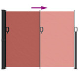 Uvlačiva bočna tenda terakota 160 x 600 cm 4004528