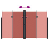 Bočna tenda na uvlačenje terakota 200x1200 cm 4004858