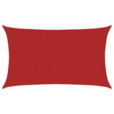 Jedro za zaštitu od sunca 160 g/m² crveno 5 x 8 m HDPE 311633