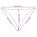 Jedro za zaštitu od sunca 160 g/m² narančasto 4x4x5,8 m HDPE 311699