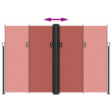 Bočna tenda na uvlačenje terakota 220 x 1000 cm 4004783