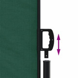 Bočna tenda na uvlačenje tamnozelena 100x500 cm 4004395