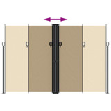 Bočna tenda na uvlačenje bež 220x1200 cm 4004870