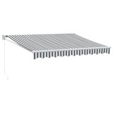 Tenda na uvlačenje antracit i bijela 3x2,5 m tkanina i aluminij 3216103