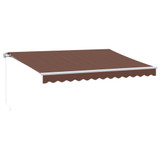 Tenda na ručno uvlačenje smeđa 350 x 250 cm 3215631