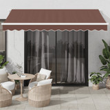 Tenda na ručno uvlačenje smeđa 350 x 250 cm 3215631