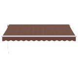 Tenda na ručno uvlačenje smeđa 350 x 250 cm 3215631