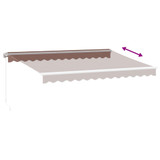 Tenda na ručno uvlačenje smeđa 350 x 250 cm 3215631