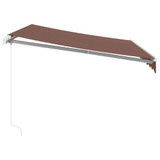 Tenda na ručno uvlačenje smeđa 300 x 250 cm 3215633