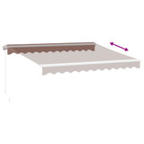 Tenda na ručno uvlačenje smeđa 300 x 250 cm 3215633