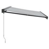 Tenda na uvlačenje antracit-bijela 3,5x2,5 m tkanina i aluminij 3216129