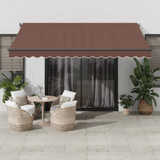 Tenda na ručno uvlačenje smeđa 400 x 300 cm 3310208