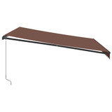 Tenda na ručno uvlačenje smeđa 400 x 300 cm 3310208