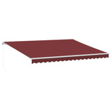 Tenda na ručno uvlačenje bordo 450 x 350 cm 3214986
