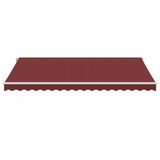 Tenda na ručno uvlačenje bordo 450 x 350 cm 3214986