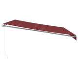 Tenda na ručno uvlačenje bordo 450 x 350 cm 3214986