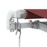 Tenda na ručno uvlačenje bordo 450 x 350 cm 3214986