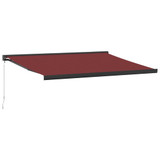 Tenda na ručno uvlačenje bordo 400 x 300 cm 3215320