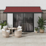 Tenda na ručno uvlačenje bordo 400 x 300 cm 3215320