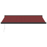 Tenda na ručno uvlačenje bordo 400 x 300 cm 3215320