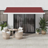 Tenda na ručno uvlačenje bordo 400 x 300 cm 3215315